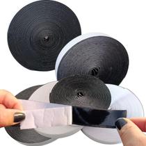 Fecho de Contato Adesivo Dupla Face 25 Metros Branco 20mm Fecho de Contato Adesivo Dupla Face 25 Metros Branco 20mm