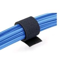 Fecho de Contato dupla face preto 20mm x 5 Metros macho e femea juntos organizador de cabos