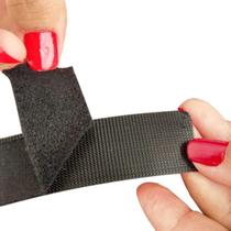 Fecho De Contato Injetado M+F de 25mm 1 Metro Cor: Preto