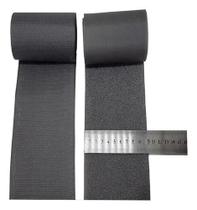 Fecho De Contato M+F 100mm 1 Metro Cor: Cinza Escuro