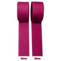 Fecho De Contato Macho e Fêmea 50mm X 1 Metro - Rosa