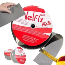 Fecho de contato velfix cinza 100mm Fecho de contato velfix cinza 100mm