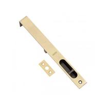 Fecho de Embutir tipo Unha 12cm Latonado Inox e Zamac Cartela Isero