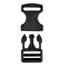 Fecho De Engate Rápido Preto Para Fitas 25mm 30 Unidades