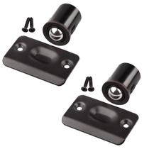 Fecho de esfera HOMOTEK, kit com 2 unidades, bronze escovado a óleo, 2,1 x 2,9 cm Fecho de esfera HOMOTEK, kit com 2 unidades, bronze escovado a óleo, 2,1 x 2,9 cm