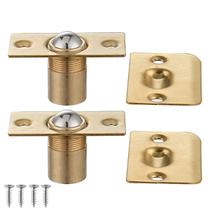Fecho de esfera para armário JQK em aço inoxidável dourado, 2 unidades Fecho de esfera para armário JQK em aço inoxidável dourado, 2 unidades