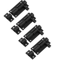 Fecho de ferrolho deslizante Bitray 2" preto fosco, 4 peças Fecho de ferrolho deslizante Bitray 2" preto fosco, 4 peças