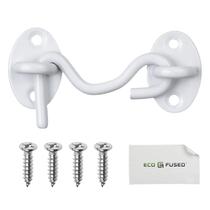 Fecho de Gancho e Argola Eco-Fused de 3 polegadas Branco em Aço Inoxidável