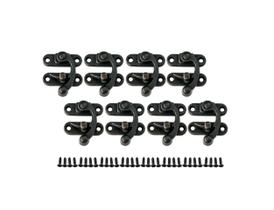 Fecho de gancho QCAA em zinco fundido 30 x 34 mm, pacote com 8 Fecho de gancho QCAA em zinco fundido 30 x 34 mm, pacote com 8