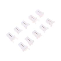 Fecho De Lixo Autotravante Preto E Branco, 10 Peças, Substituição De Trava Plástica Para Reparo De Fecho De Lixo Autotravante Preto E Branco, 10 Peças, Substituição De Trava Plástica Para Reparo De