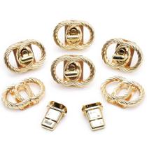 Fecho de Metal Elos Círculo - 6 Unidades