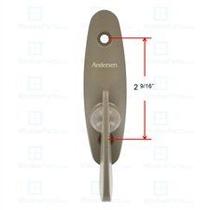 Fecho de polegar para porta de correr Andersen Tribeca, cor Stone Fecho de polegar para porta de correr Andersen Tribeca, cor Stone