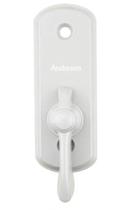 Fecho de polegar para porta deslizante Andersen Albany Style branco Fecho de polegar para porta deslizante Andersen Albany Style branco