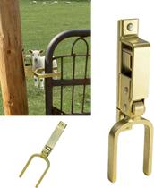 Fecho de porta com travamento instantâneo em aço pesado, 1 unidade Fecho de porta com travamento instantâneo em aço pesado, 1 unidade