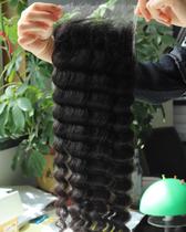 Fecho de renda BEEOS Deep Wave 20 cm HD Lace 100% cabelo humano Fecho de renda BEEOS Deep Wave 20 cm HD Lace 100% cabelo humano