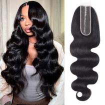 Fecho de renda MOOTAFUL Body Wave 2x6 HD transparente 25cm