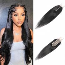 Fecho de renda Risbaer Brazilian Straight Human Hair 14cm