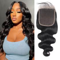 Fecho de renda Youngirl 5x5 Body Wave 25 cm de cabelo humano Fecho de renda Youngirl 5x5 Body Wave 25 cm de cabelo humano