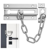 Fecho de Segurança Cromado para Porta e Janela com Corrente 18cm BOM2713