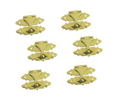 Fecho Decorativo Mini QCAA em Latão Maciço 1,9 cm - Kit com 6 Fecho Decorativo Mini QCAA em Latão Maciço 1,9 cm - Kit com 6