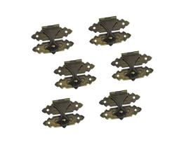 Fecho decorativo QCAA 3/4" em latão maciço, 6 unidades Fecho decorativo QCAA 3/4" em latão maciço, 6 unidades