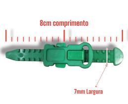 Fecho Deslizante 359 8cm comp. x 7mm largura - Cor Verde Fecho Deslizante 359 8cm comp. x 7mm largura - Cor Verde