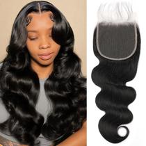 Fecho EinBeauty 5x5 HD Lace Body Wave 14 polegadas de cabelo humano 12A