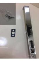 Fecho Embutir Tipo Quebra Unha 22cm Cromado 9 Unid+paraf