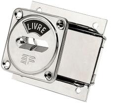 Fecho Fechadura Banheiro Livre Ocupado Cromado 3f