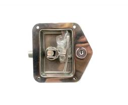 Fecho Fechadura Trava Alça Inox Baú Furgão Maleiro Chave 773