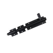 Fecho ferrolho jumbo porta portao c/furo p/cadeado aluminio preto 20cm/200mm gm Fecho ferrolho jumbo porta portao c/furo p/cadeado aluminio preto 20cm/200mm gm