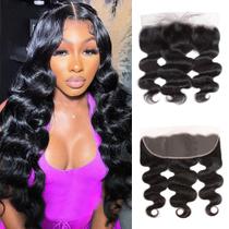 Fecho frontal de renda Dowstalgirl Body Wave 25 cm 150% de densidade