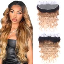 Fecho frontal de renda ROYAL IMPRESSION Ombre Body Wave 18
