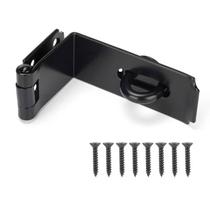 Fecho Hasp para Porta HILLMASTER 20 cm, Aço Resistente, Preto