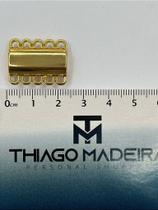 Fecho Ima Retangular Banhado a Ouro - 01 Peça para Bijuterias Fecho Ima Retangular Banhado a Ouro - 01 Peça para Bijuterias