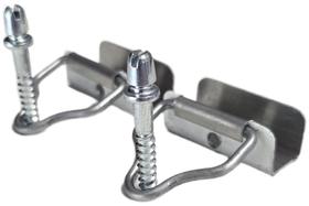 Fecho inferior para tela de janela com 20 unidades e parafusos Fecho inferior para tela de janela com 20 unidades e parafusos