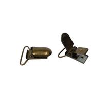 Fecho Jacare 33mm Cor Ouro Velho - Pacote 10 unidades