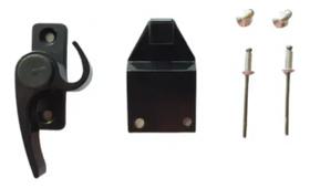 Fecho Japones Meia Lua 752 D/e Preto Janela Porta Balcao