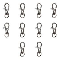 Fecho Lagosta 4cm Prata Para Chaveiro Molho De Chaves Pendurável