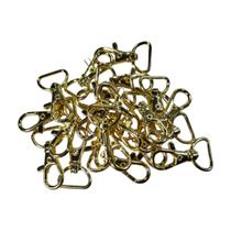 Fecho Lagosta Cor Dourada 4cm X 2,5cm Médio Passar Fita Gancho Bolsa Feminina