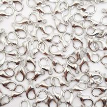 Fecho Lagosta Metal Níquel 10mm 100pçs 50g Pulseira Colar Bijuteria