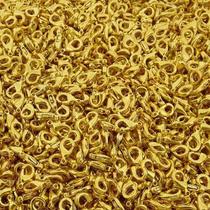 Fecho Lagosta para Bijuterias 12mm - Pacote com 10 unidades