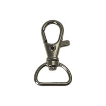 Fecho Lagosta Prata Tamanho 4cm X 2,5cm Para Fita - 20 Unidades