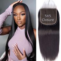 Fecho Liangya Hair Had 5x5 Straight 12A Virgin Remy 14 polegadas Fecho Liangya Hair Had 5x5 Straight 12A Virgin Remy 14 polegadas