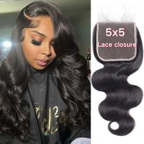 Fecho Little Fairy 5x5 Body Wave 30 cm HD Lace 150% de densidade Fecho Little Fairy 5x5 Body Wave 30 cm HD Lace 150% de densidade