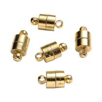 Fecho Magnético 12x6mm - 5 Pares de Conectores para Joias DIY (Pulseiras e Colares)