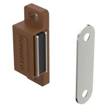 Fecho Magnético com Batente 2 Furos Marrom 4 Peças 06930.0030.86 Soprano