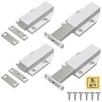 Fecho magnético de gabinete Jiayi Push to Open para porta grande, pacote com 4