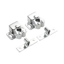 Fecho Magnético De Mola Com Roda Dupla Para Porta De Guarda-Roupa, Trava De Armário De Pé Baixo