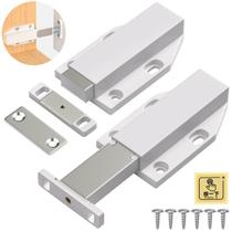 Fecho Magnético de Pressão para Armário Jiayi, Alta Resistência, 2 Unidades, Branco Fecho Magnético de Pressão para Armário Jiayi, Alta Resistência, 2 Unidades, Branco
